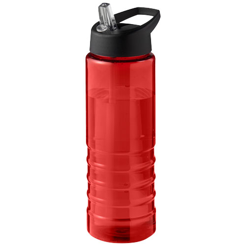 Bouteille sport promotionnelle 750 ml Ocean plastic H2O Active® Rouge / Noir